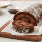 Chocolate mousse cake roll