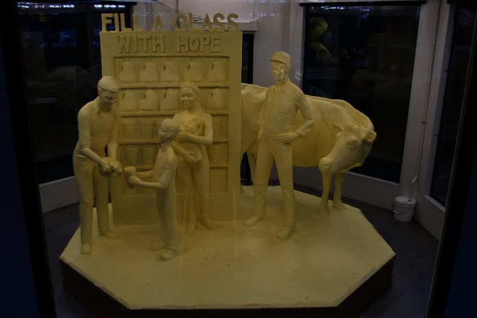 Butter sculpture highlights effort to bring milk to at-risk ...